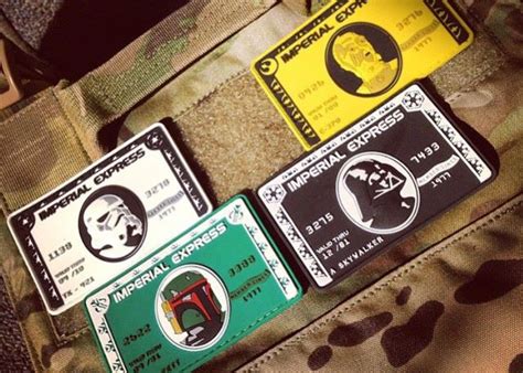 Vlms Imperial Express Card Morale Patches Popular Airsoft