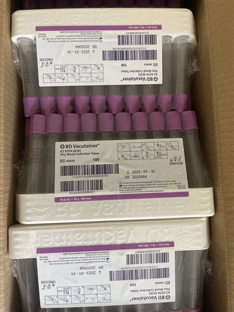 New Bd Vacutainer K Edta K E Plus Blood Collection Tubes