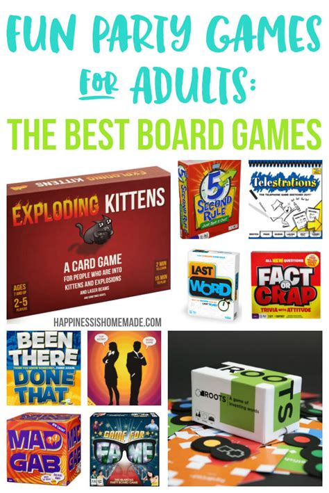 Fun Party Games For Adults Board Games Happiness Is