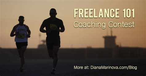Freelance 101 Coaching Contest Want In Diana Marinova