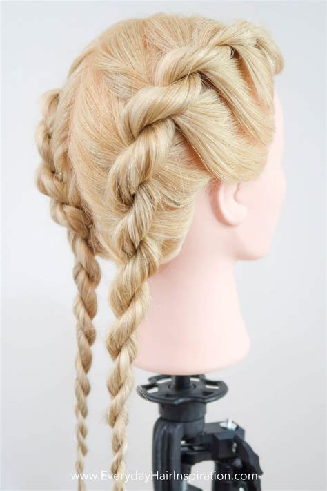 A step by step example of how to get a great new updo for your next event. French Rope Braid Step by Step - Everyday Hair inspiration