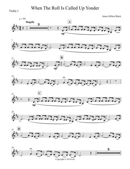 When The Roll Is Called Up Yonder Violin By James Milton Black Digital Sheet Music For Score