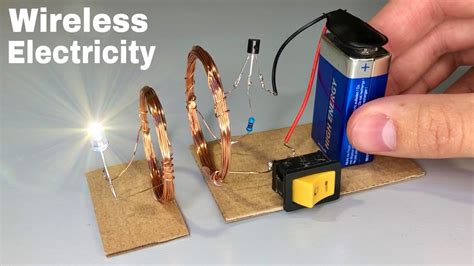 How To Make Wireless Power Transmission Diy Wireless Electricity Awesome Idea Youtube