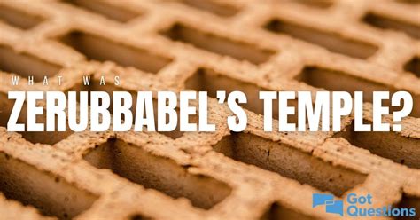 What Was Zerubbabels Templethe Second Temple