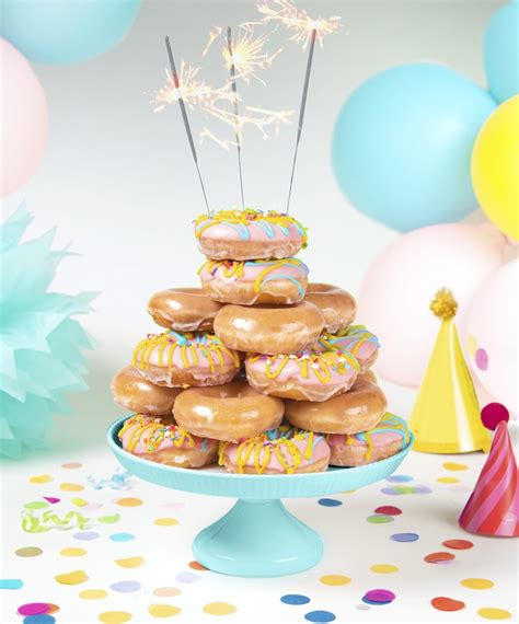 Krispy Kreme Birthday Cake Batter Filled Doughnut 2019 Popsugar Food