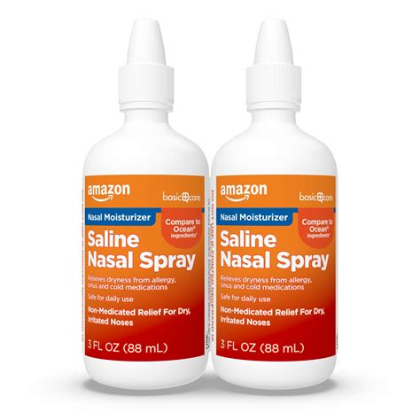 Buy Amazon Basic Care Premium Saline Nasal Moisturizing Spray