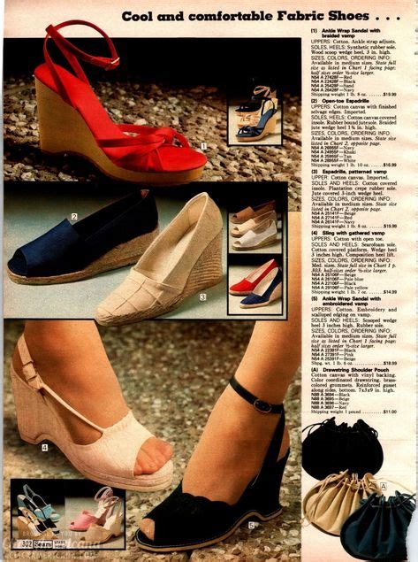 Late 70s Fashion Womens Shoes From The 1979 Sears Catalog In 2020