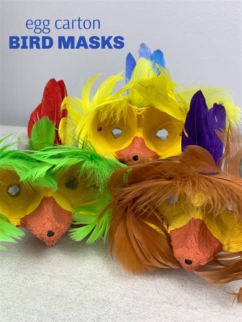 Egg Carton Bird Masks Creative Edventures