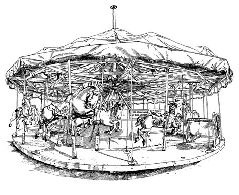 Balboa Carousel Art By Scott Kennedy