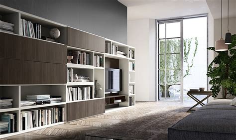 Contemporary Living Room Wall Units And Libraries Ideas
