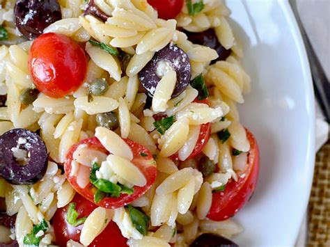 Mediterranean Orzo Salad Recipe And Nutrition Eat This Much