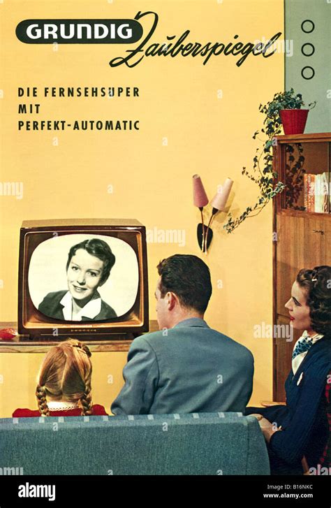 Broadcast Fernsehen Werbung Grundig Werbung Deutschland 1958