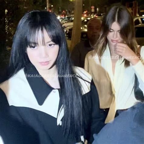 Dispatch🕗 On Twitter Breaking Blackpinks Lisa And Kaia Gerber Was