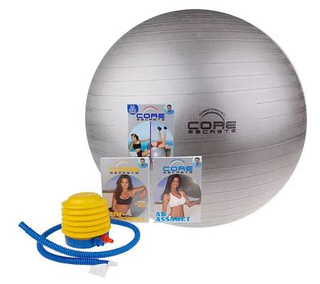 Core Secrets Workout Ball Fitness Program W DVD VHS By Guthy Renker QVC Com