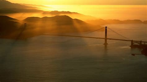 Golden Gate Bridge At Sunrise Hd Wallpaper