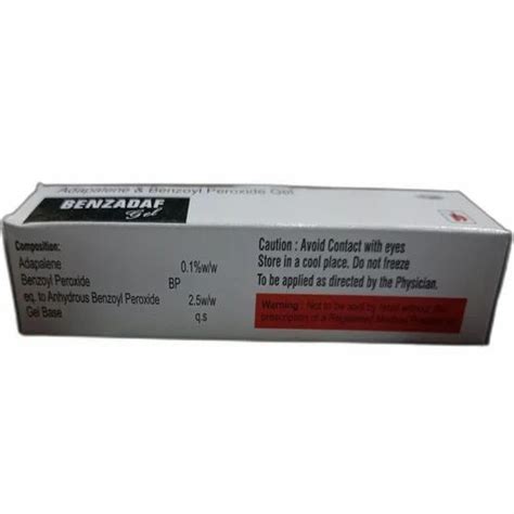 Adapalene And Benzoyl Peroxide Gel Packaging Size 15g At Rs 360tube In