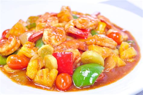 Divide the rice and sweet and sour. Thai Food Recipes: THAI SWEET AND SOUR SHRIMP