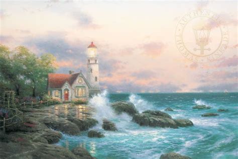Top 5 Lighthouse Paintings By Thomas Kinkade Thomas Kinkade Carmel