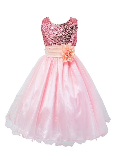 Stylesilove Stylesilove Lovely Sequin Flower Girl Dress 5 Colors 4
