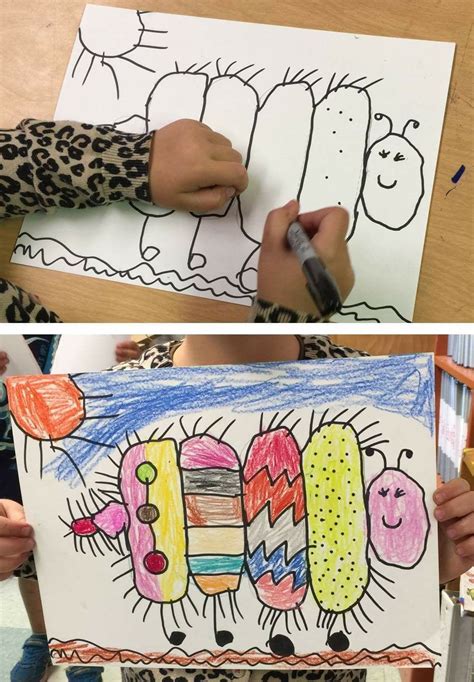 Pin By Mary Ann Trunzo On Kindergarten Art Lessons Caterpillar Art