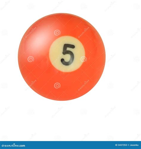 Pool Ball Number 5 Stock Photos Image 3437353