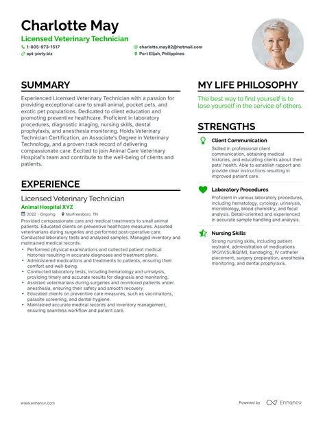 3 Licensed Veterinary Technician Resume Examples And How To Guide For 2023