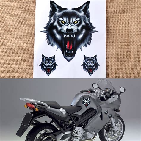 Wolf Head Decal Vinyl Sticker Fit For Motorcycle Motorbike Car Truck