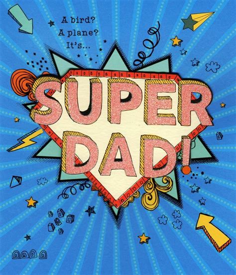Super Dad Happy Fathers Day Card Cards