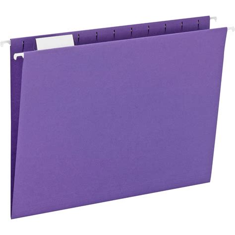 Smead Colored Hanging Folders 15 Cut Tabs Purple 25bx Letter