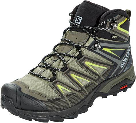 Salomon X Ultra 3 Mid Gtx Shoes Men Greygreen At Uk