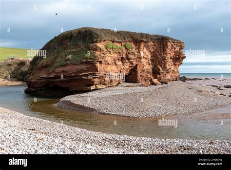 The Mouth Of The River Otter In Budleigh Salterton In Devon Stock Photo Alamy