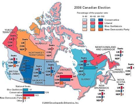 2006 Canadian Federal Election Results Students Britannica Kids