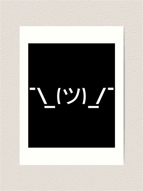 Ich Interessiere Mich Nicht ASCII Lustige Meme Emoticons Kunstdruck Von FirstCast Redbubble