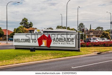 Welcome Adelaide Sign Entrance City Adelaide Stock Photo Edit Now