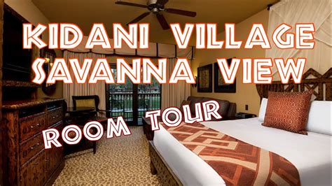 Kidani Village Studio Savanna View Room Tour Disney World 2023 Youtube