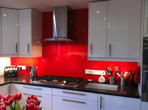 This example has some red splashes such as red. Trendy Glass Splashbacks Adding Style to Your Kitchen ...