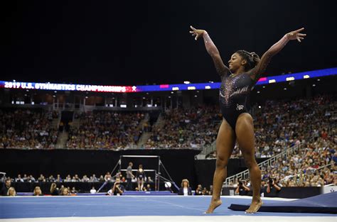 Simone Biles Triple Double Video Watch Gymnast Make History At Us