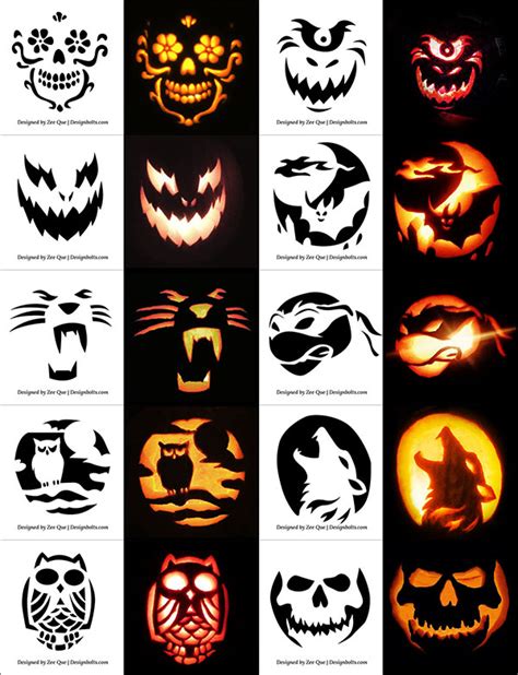 Halloween Pumpkin Carving Patterns Free Printable Printable Templates