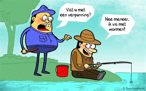 Leuke Cartoons Over De Hengelsport Vissen Humor Grap Cartoon