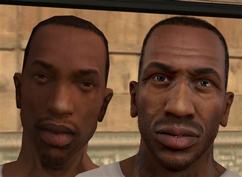 CJ From San Andreas In GTA Game GTA V Grand Theft Auto On Gta Cz
