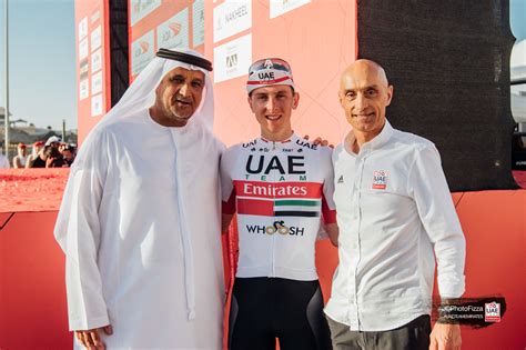 tadej pogačar renews with uae team emirates until 2024 uae team emirates