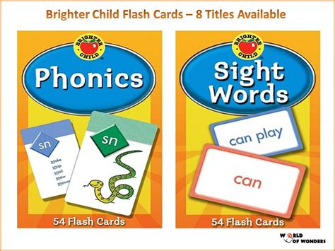 World Of Wonders Brighter Child Flash Cards