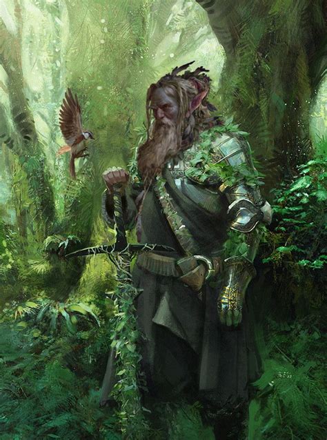 Male Firbolg Barbarian Druid Fantasy Art Men Concept