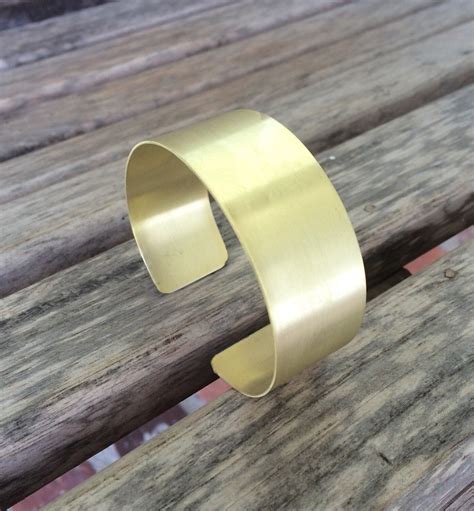 Beautiful Matte Brass Cuff Bracelet For Petite To Large By Tinkllc