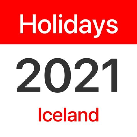 Iceland Public Holidays 2021 By Appnextdoor Labs