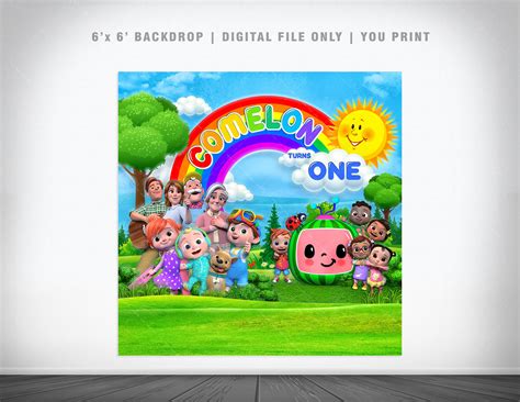 Printable Cocomelon Backdrop Digital File Instant Dow Vrogue Co