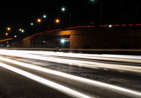 Free Images Snow Road Traffic Night Highway Freeway Motion