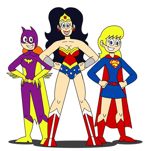 Artstation Wonder Woman Supergirl And Batgirl