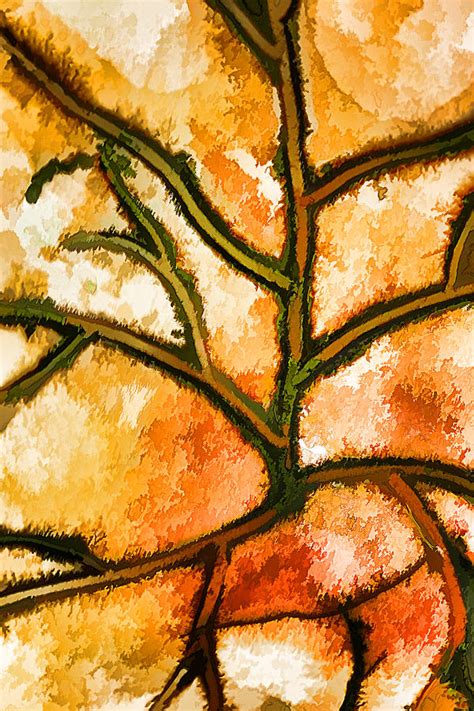 Leaf Vein Abstract Painting By Tracie Kaska Pixels