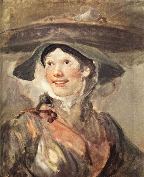 Девушка с креветками картина Уильям Хогарт